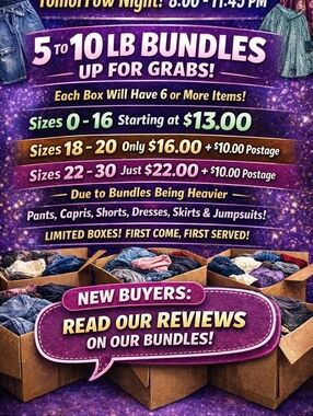 Assorted Clothing Mystery Bundle - Purple Promotional Poster
